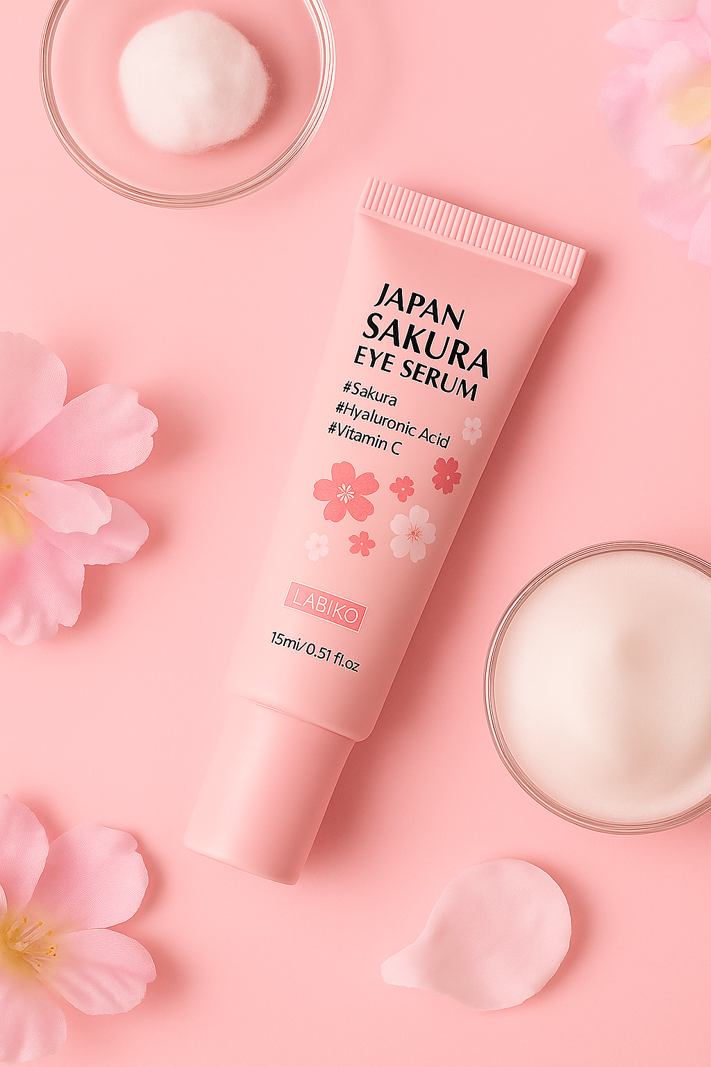 LAIKOU Sakura – Sérum Roller Yeux Anti-Cernes